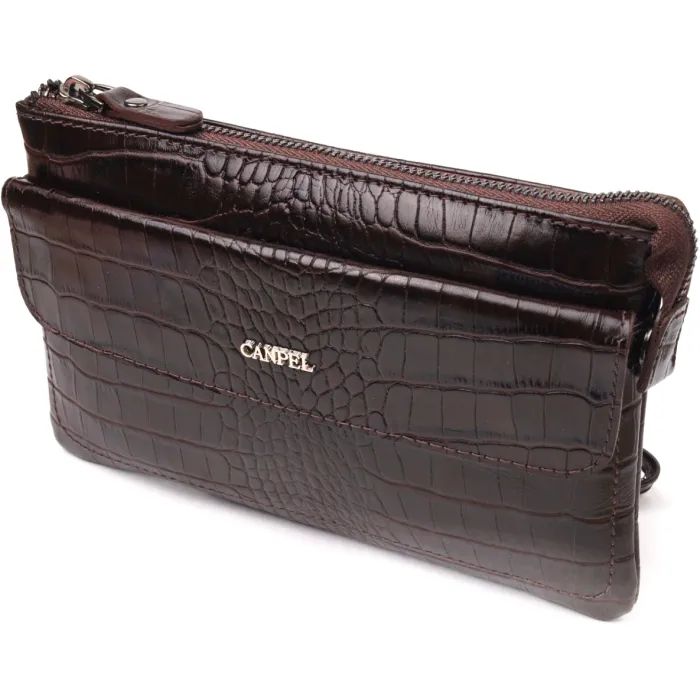 Сумка Canpellini Из натуральной кожи Коричневая (21547)