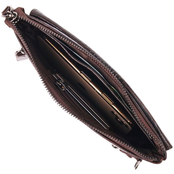 Сумка Canpellini Из натуральной кожи Коричневая (21547) изображение 7