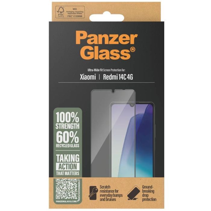 Скло захисне PANZERGLASS Xiaomi 14C 4G Ultra-Wide Fit (PG_PGRNUWFG58421) зображення 4