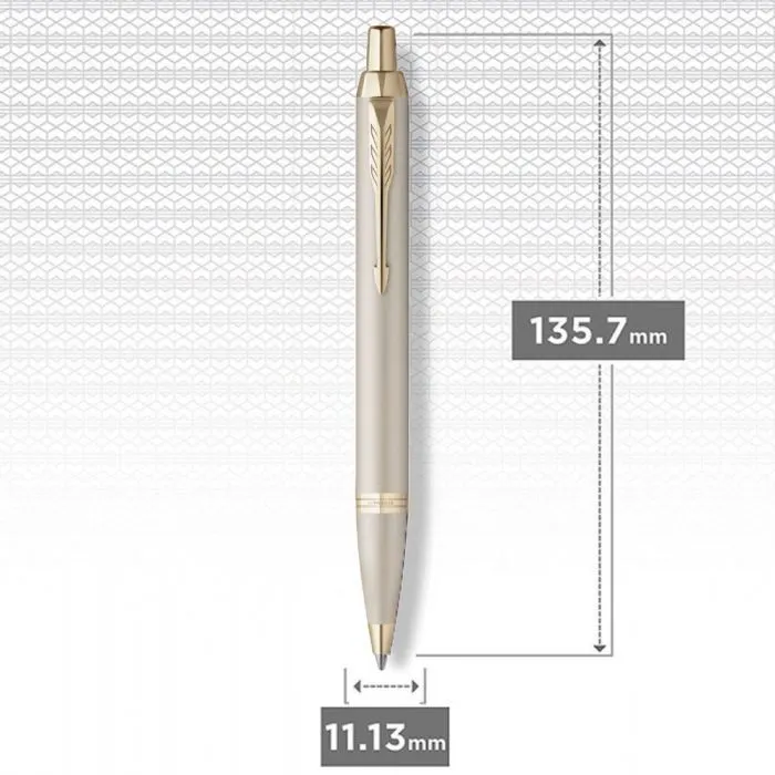 Ручка кулькова Parker IM 17 Professionals Monochrome Champagne BP (28 232) зображення 3