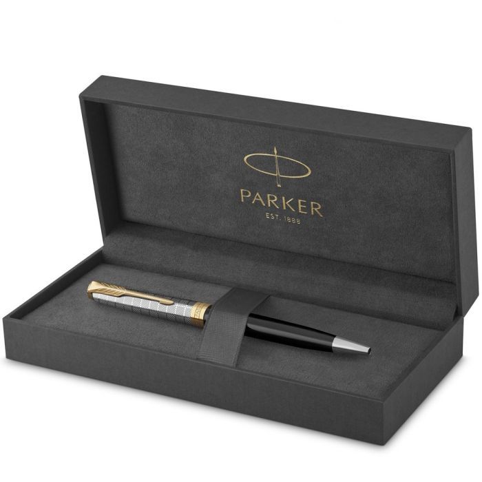 Ручка кулькова Parker SONNET 17 Metal & Black Lacquer GT BP (68 132) зображення 6
