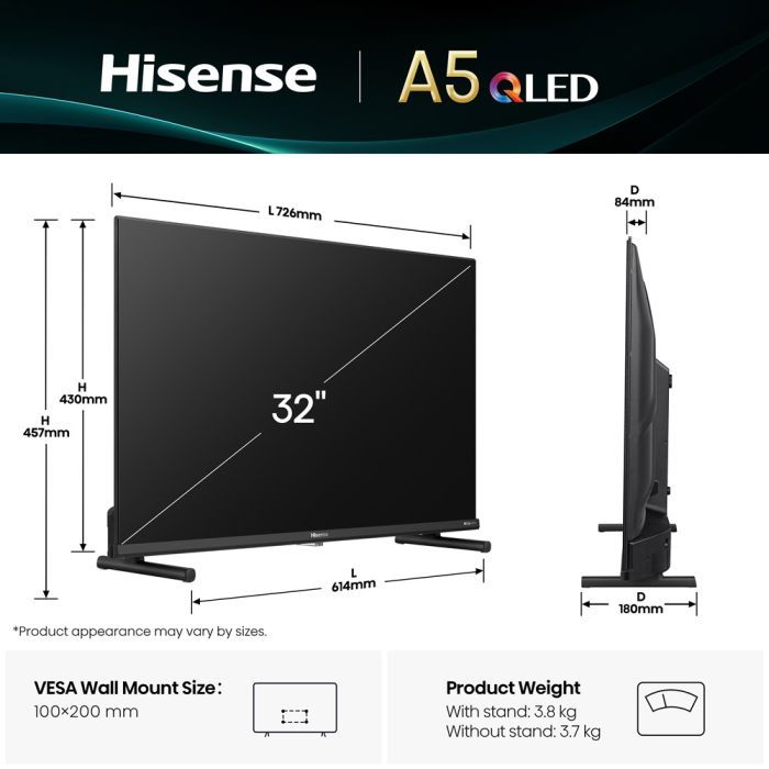 Телевизор Hisense 32A5Q изображение 2