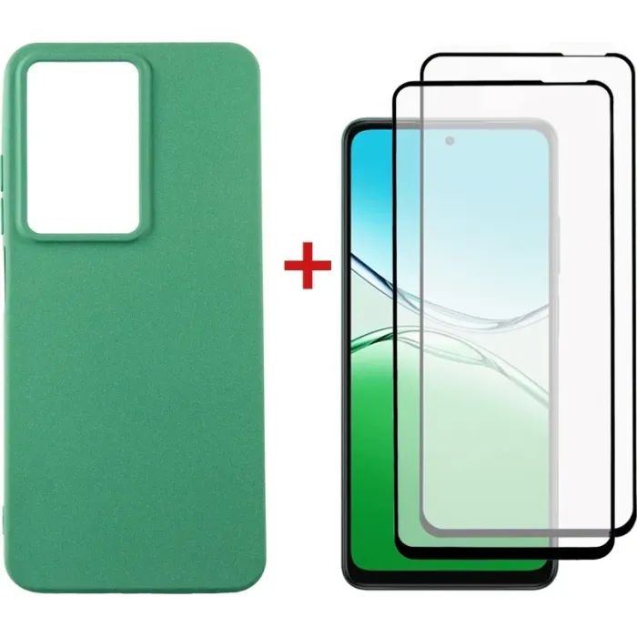 Чехол для мобильного телефона Dengos Oppo A5 4G Case Soft + 2 Glass (Green) (DG-CTG2P-26)