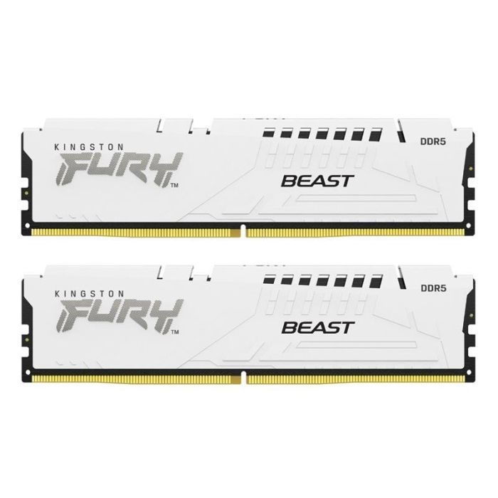 Модуль памяти для компьютера DDR5 32GB (2x16GB) 6000 MHz Beast White Kingston Fury (ex.HyperX) (KF560C36BWE2K2-32)
