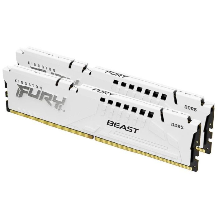 Модуль памяти для компьютера DDR5 32GB (2x16GB) 6000 MHz Beast White Kingston Fury (ex.HyperX) (KF560C36BWE2K2-32) изображение 3