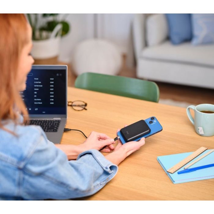 Батарея універсальна Trust 5000mAh Magnetic, USB-C, MagSafe, 15W, black (24877_TRUST) зображення 10