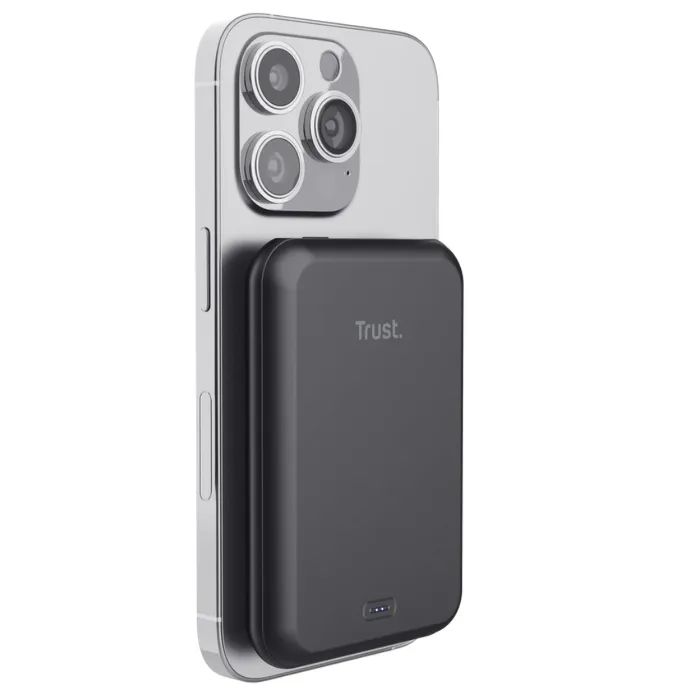 Батарея універсальна Trust 5000mAh Magnetic, USB-C, MagSafe, 15W, black (24877_TRUST) зображення 6