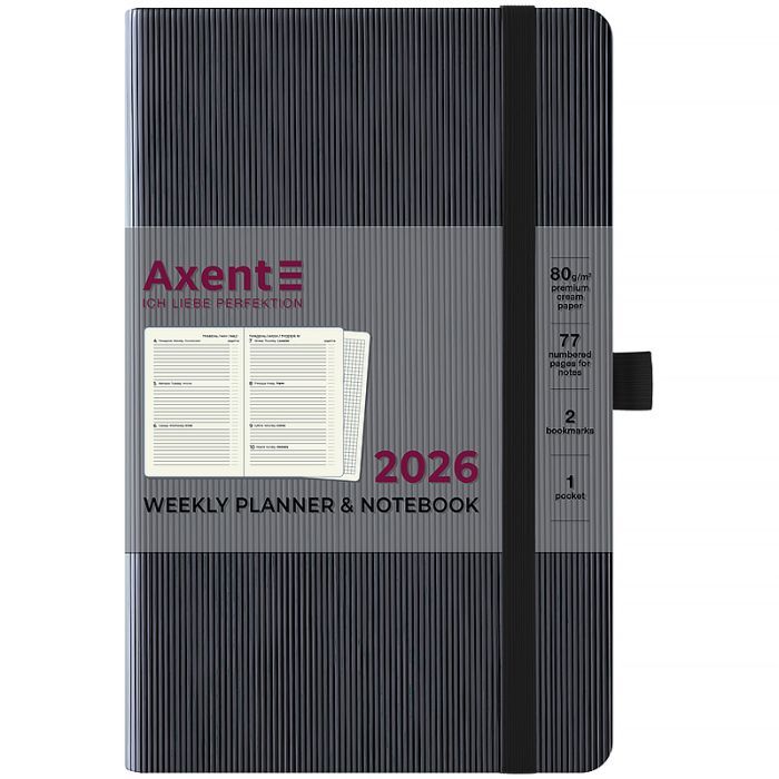 Тижневик Axent датований 2026 Partner Lines 125х195, темно-синій (8515-26-02-A) зображення 2