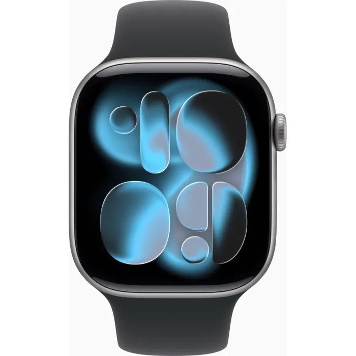 Смарт-годинник Apple Watch Series 11 GPS 46mm Space Grey Aluminium Case with Black Sport Band - S/M (MEV04RK/A) зображення 2