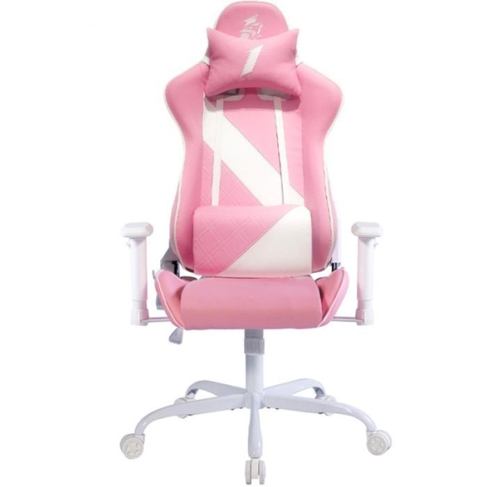 Крісло ігрове 1stPlayer S02 Pink-White