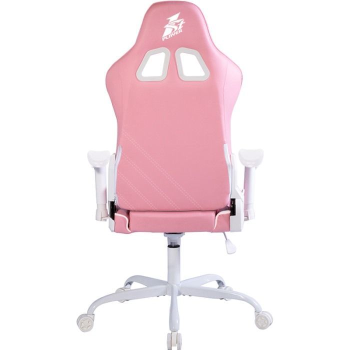Крісло ігрове 1stPlayer S02 Pink-White зображення 2