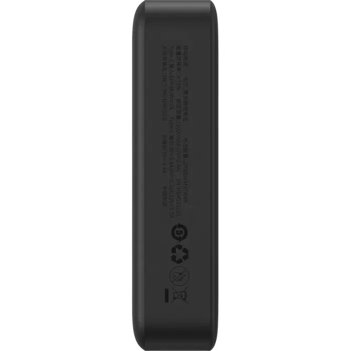 Батарея універсальна Baseus Magnetic Mini Wireless 20000mAh 20W, Black (PPCX150001) зображення 4