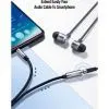 Кабель мультимедійний 3.5mm M to 3.5mm F 2.0m AV118 gray Ugreen (10594) зображення 5