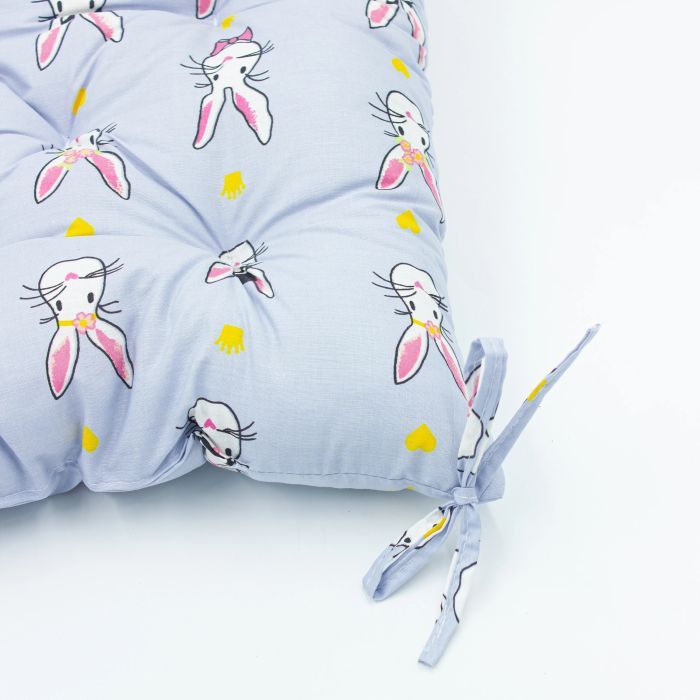 Подушка на стілець MirSon Бязь Принт 17-0527 Bunnies 50х50 см (2200006276838) зображення 3