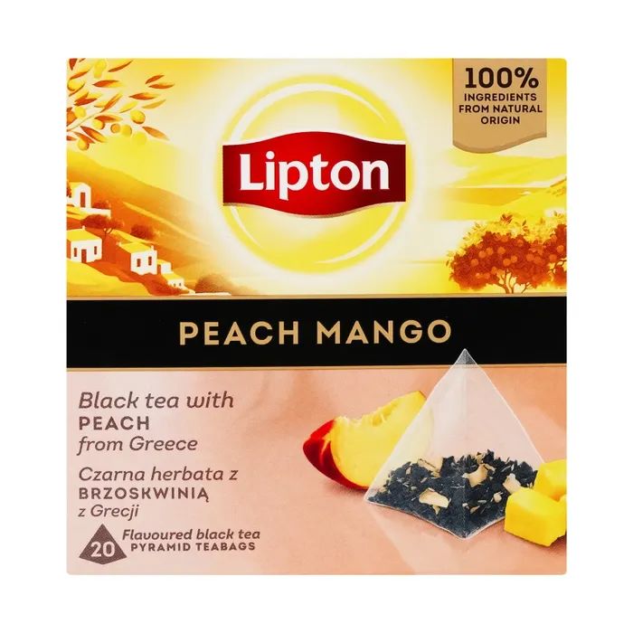Чай Lipton черный "Peach mango" 20 пакетиков (5063270110942)