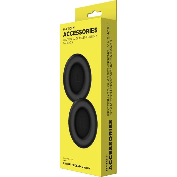 Амбушур Hator з протеїнової шкіри для лінійки гарнітур HATOR Phoenix 2 (ACC-402) зображення 2