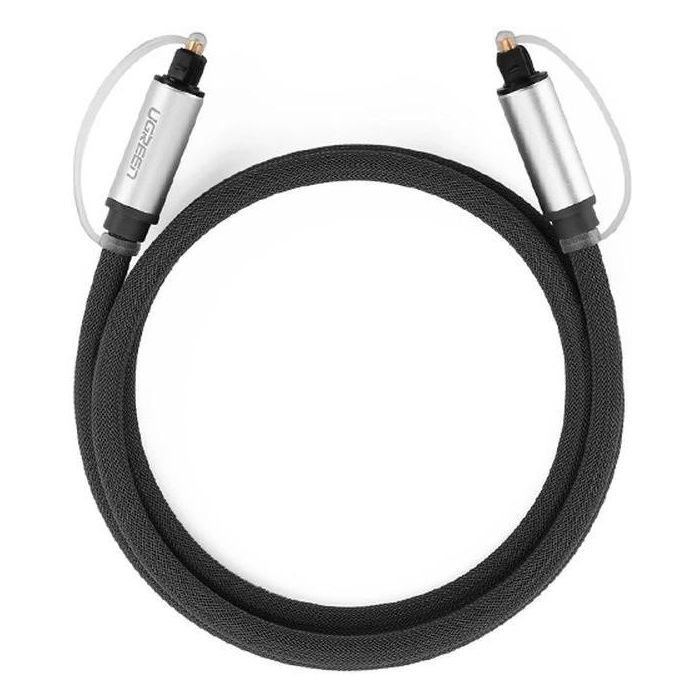 Кабель мультимедийный Optical Toslink 1.0m AV108 black Ugreen (10539)