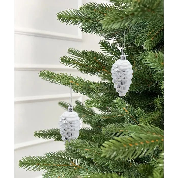 Елочная игрушка Chomik Шишки 9 см, 2 шт, срібні (5900779895386_2) изображение 3