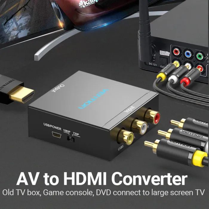 Конвертор RCA to HDMI black Vention (AEFB0) зображення 2