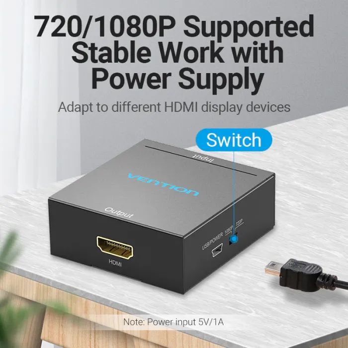 Конвертор RCA to HDMI black Vention (AEFB0) зображення 6