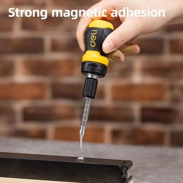 Викрутка Deli PH2 + SL6 з тріскачкою (EDL626010) зображення 5