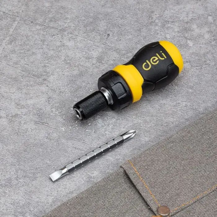 Викрутка Deli PH2 + SL6 з тріскачкою (EDL626010) зображення 7