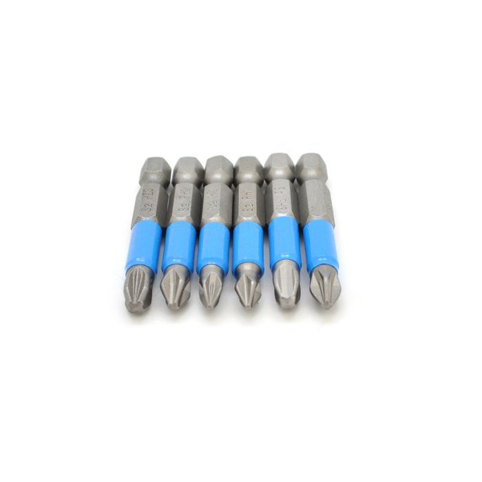 Набір біт YOSO YOSO-316 PZ1; PZ2; PZ3; PH1; PH2; PH3, 6шт. 50мм (YT40333) зображення 2