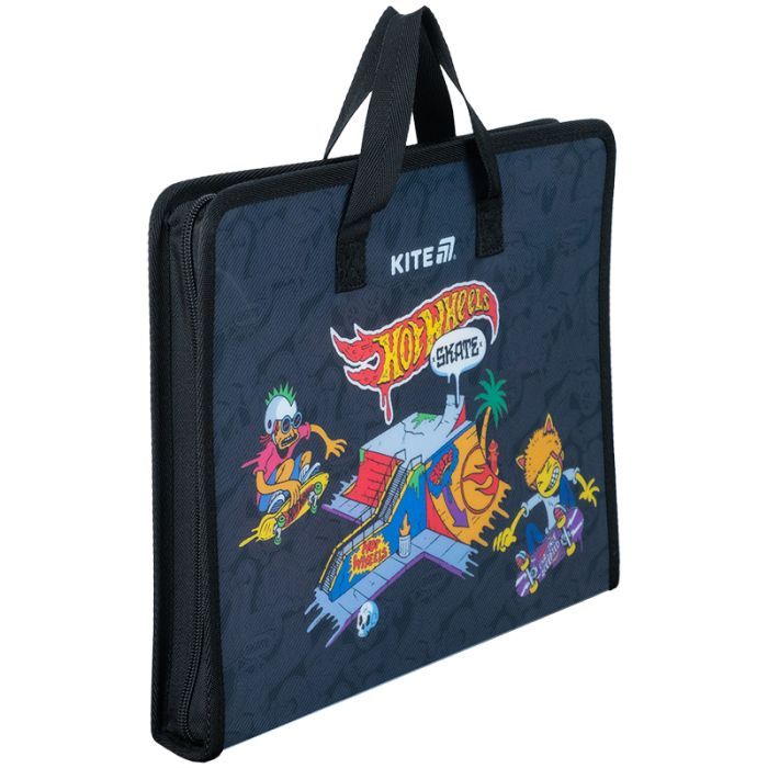 Папка - портфель Kite на блискавці A4 Hot Wheels, 1 відділення (HW25-202) зображення 3
