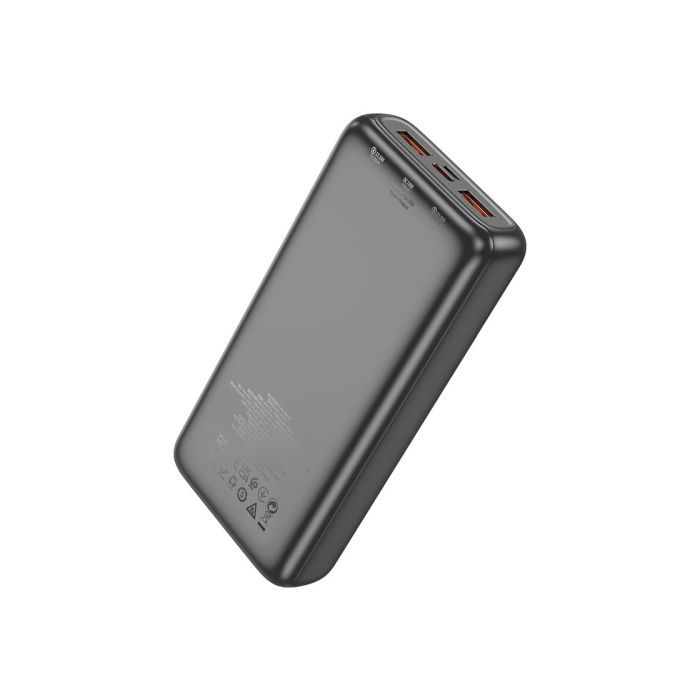 Батарея універсальна HOCO 20000mAh, PD/20W, 22.5W, Black (J121A / 42069) зображення 6