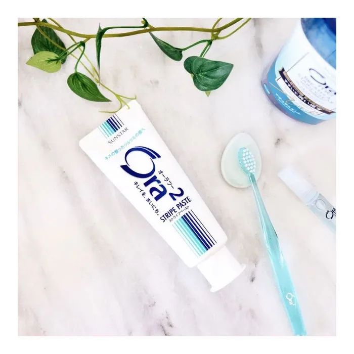 Зубная паста Sunstar Ora2 Stripe Paste Двойной кальций 140 г (4901616009356) изображение 2