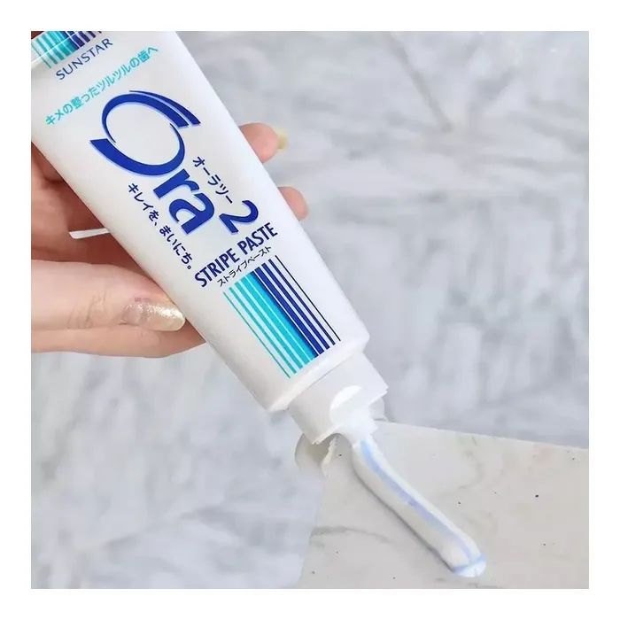 Зубная паста Sunstar Ora2 Stripe Paste Двойной кальций 140 г (4901616009356) изображение 4