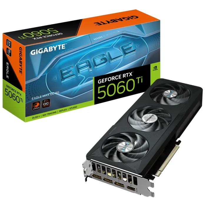 Видеокарта GIGABYTE GeForce RTX5060Ti 8Gb EAGLE MAX OC (GV-N506TEAGLEMAX OC-8GD) изображение 10