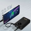 Батарея універсальна Dudao 20000mAh K14+ 22.5W, PD, QC, USB-A, USB-C(In/Out), with built-in USB-C/Lightning cables, Black (6977196680016) зображення 8