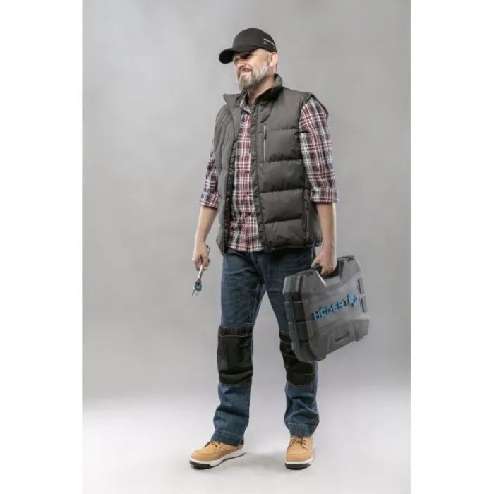 Жилет рабочий Hoegert WIED HT5K243-L утепленный RipStop 100% полиэстер графит, L (52) (HT5K243-L) изображение 4