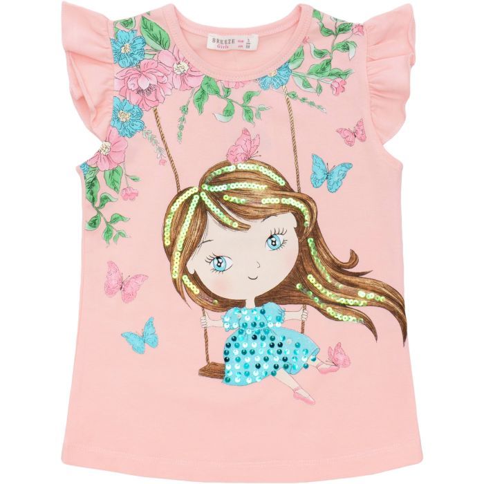 Набор детской одежды Breeze с девочкой (16409-104G-peach) изображение 2