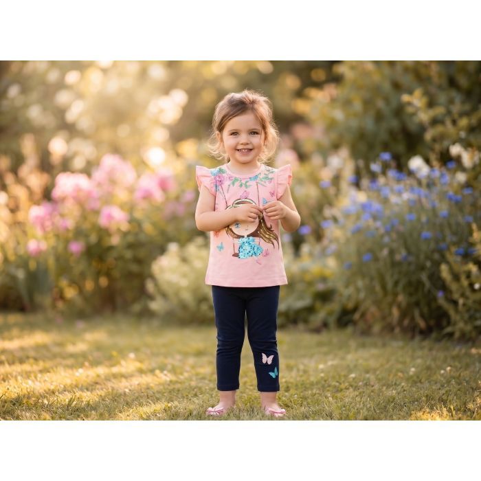 Набор детской одежды Breeze с девочкой (16409-104G-peach) изображение 8