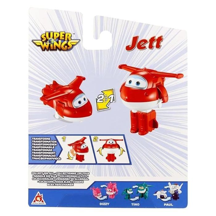 Фигурка Super Wings трансформер Transforming Джетт (Jett), 10 см (EU780621) изображение 5