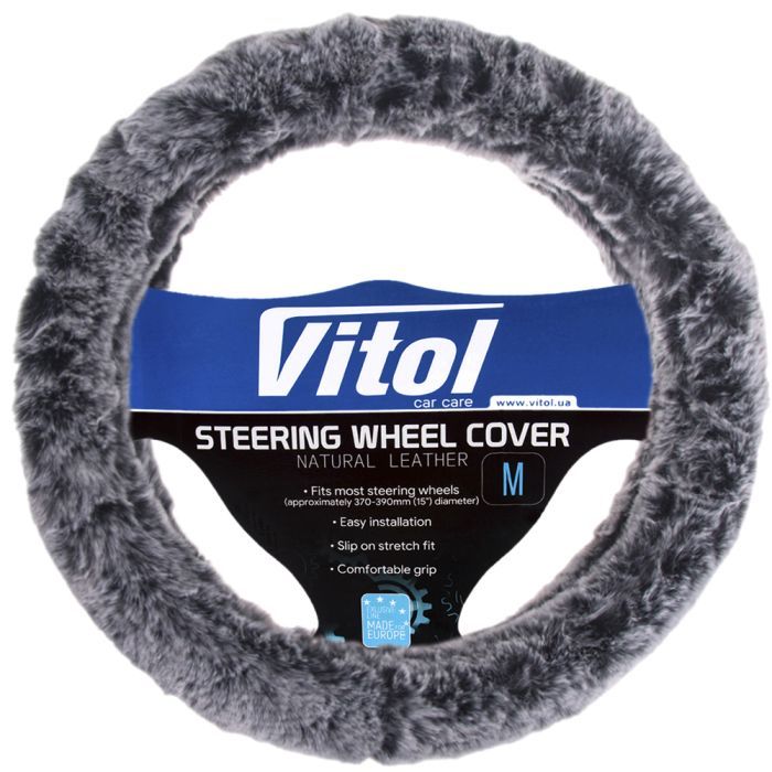 Чехол на руль VITOL M тсір (VLOD-F101 WH/D.GY M)