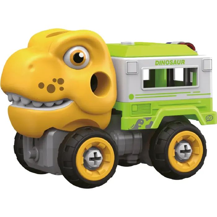 Конструктор Otamanko Машинка-конструктор Тиранозавр грузовик Желтый/зеленый (OTA-125TR)