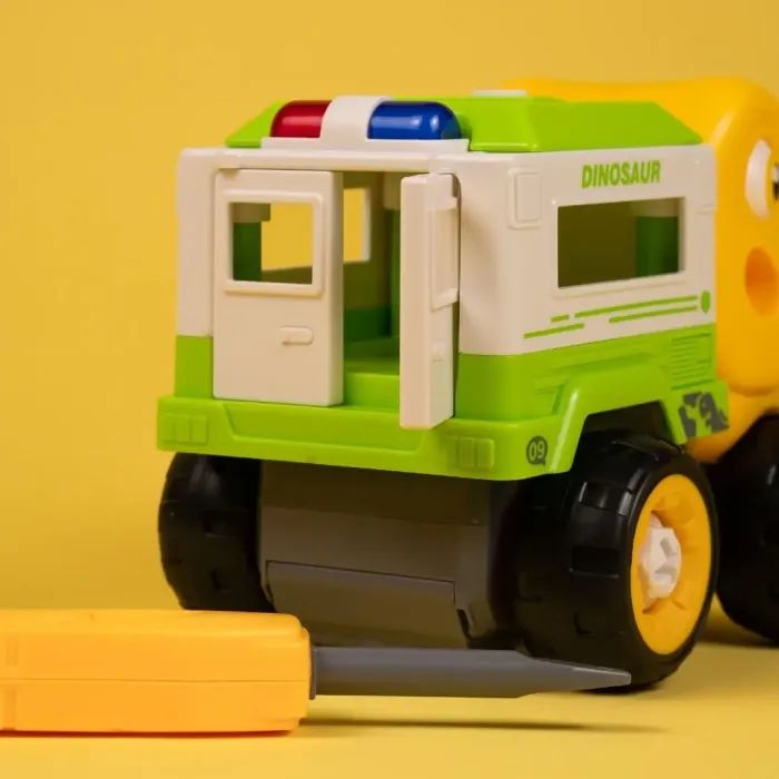 Конструктор Otamanko Машинка-конструктор Тиранозавр грузовик Желтый/зеленый (OTA-125TR) изображение 4