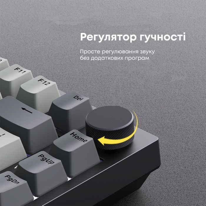 Клавіатура Ajazz AK820 Sea Salt Switch RGB USB-C UA Black (AK820-SS-BGY) зображення 16