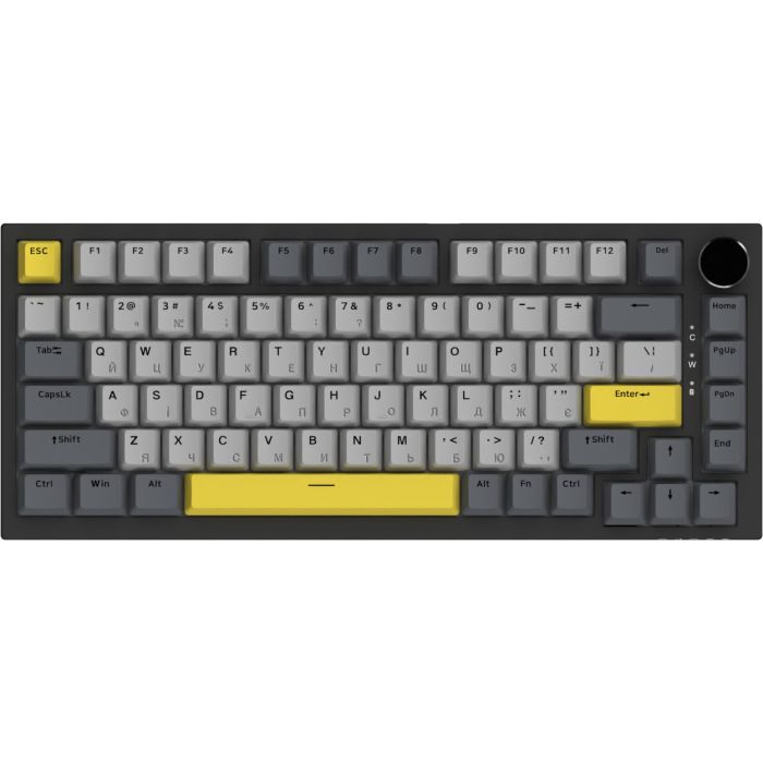 Клавіатура Ajazz AK820 Sea Salt Switch RGB USB-C UA Black (AK820-SS-BGY) зображення 3