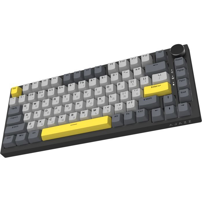 Клавіатура Ajazz AK820 Sea Salt Switch RGB USB-C UA Black (AK820-SS-BGY) зображення 4
