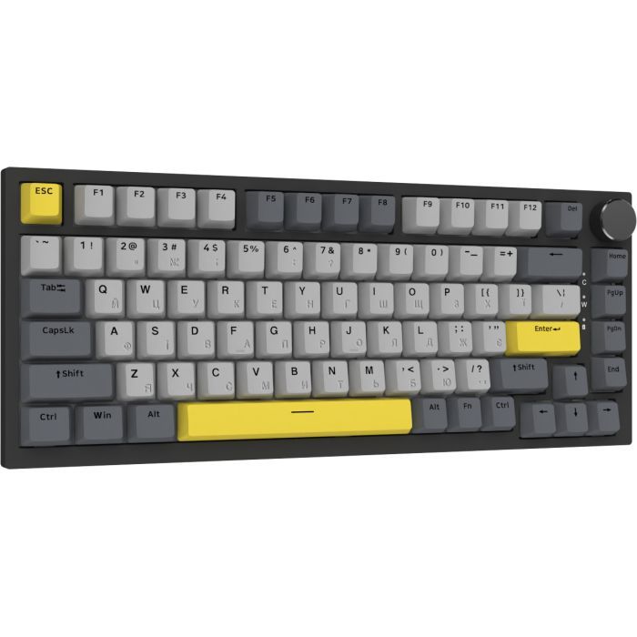 Клавіатура Ajazz AK820 Sea Salt Switch RGB USB-C UA Black (AK820-SS-BGY) зображення 5