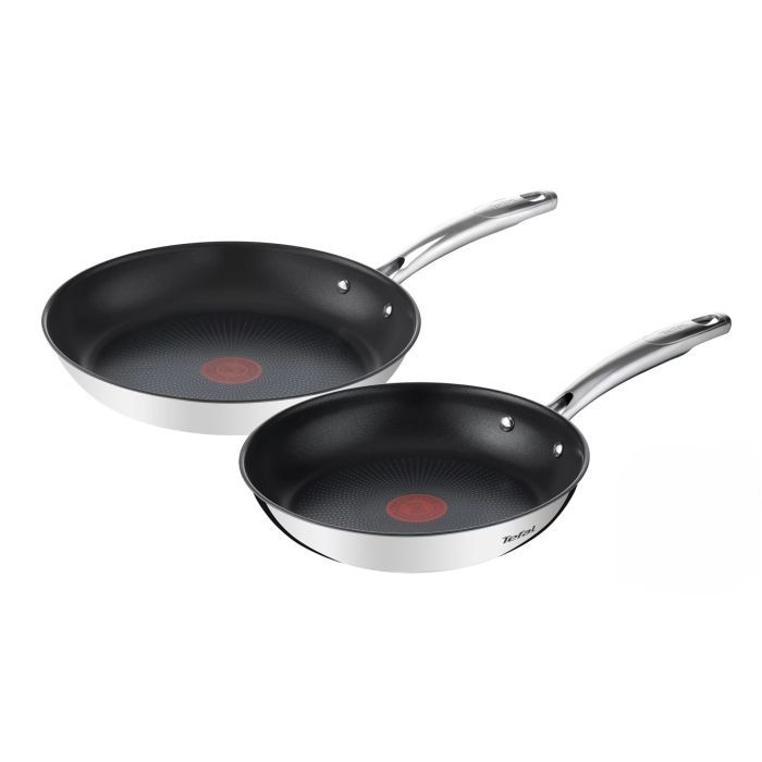 Набір сковорідок Tefal Duetto+, 2шт, 24/28см, нержавіюча сталь (G732S255)