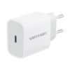 Зарядний пристрій Vention 1xUSB-C PD20W + cable USB-C to Lightning white (G17W0-EU) зображення 2