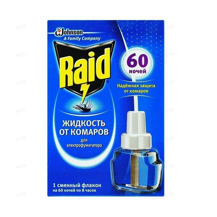 Жидкость для фумигатора Raid Против комаров 60 ночей (5000204329131)