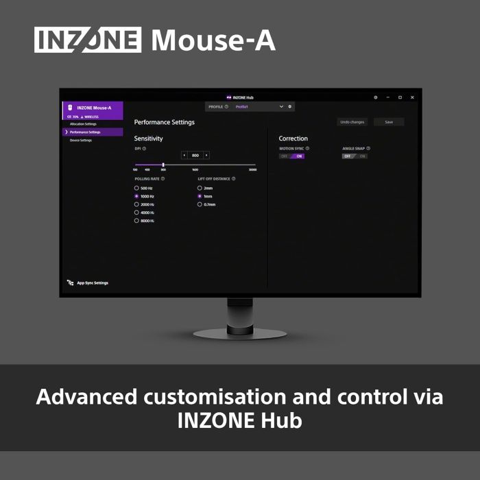 Мишка Sony INZONE Wireless/USB Black (MSEG500B.E) зображення 12