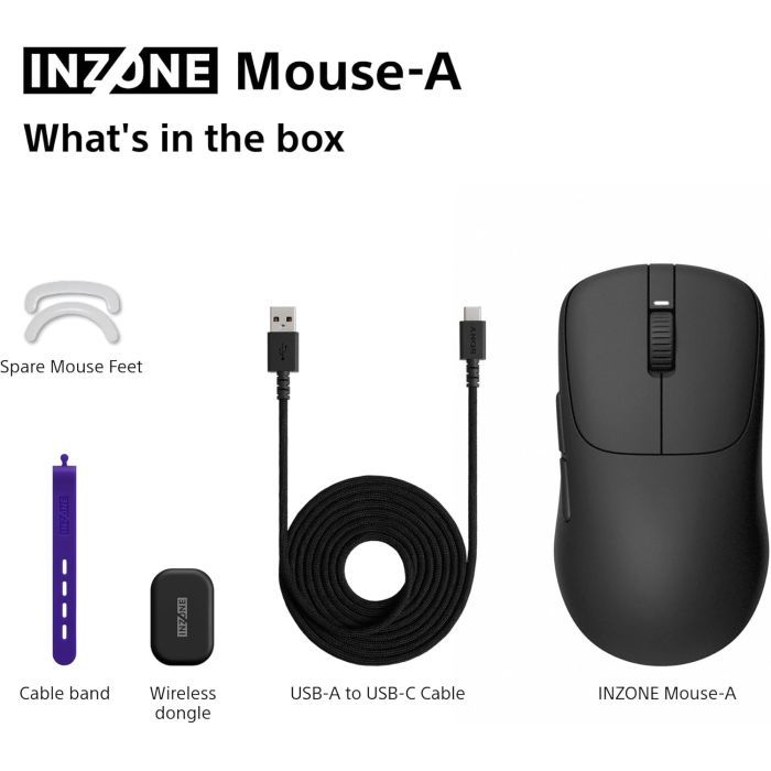 Мишка Sony INZONE Wireless/USB Black (MSEG500B.E) зображення 5