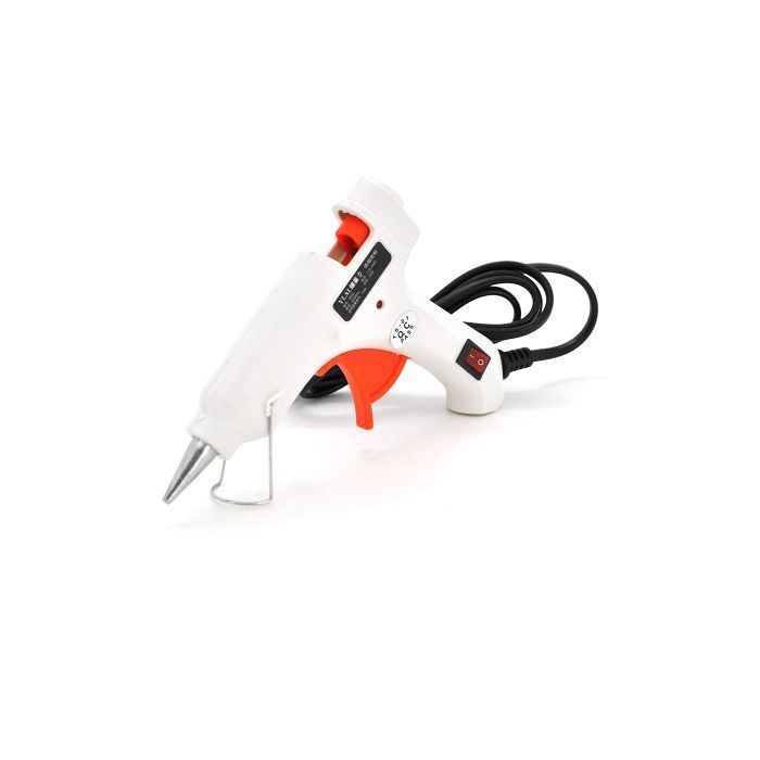 Клеевой пистолет Voltronic HS-6502, 220 V, 20 W, 7 mm, переходник, white, Box (HS-6502)